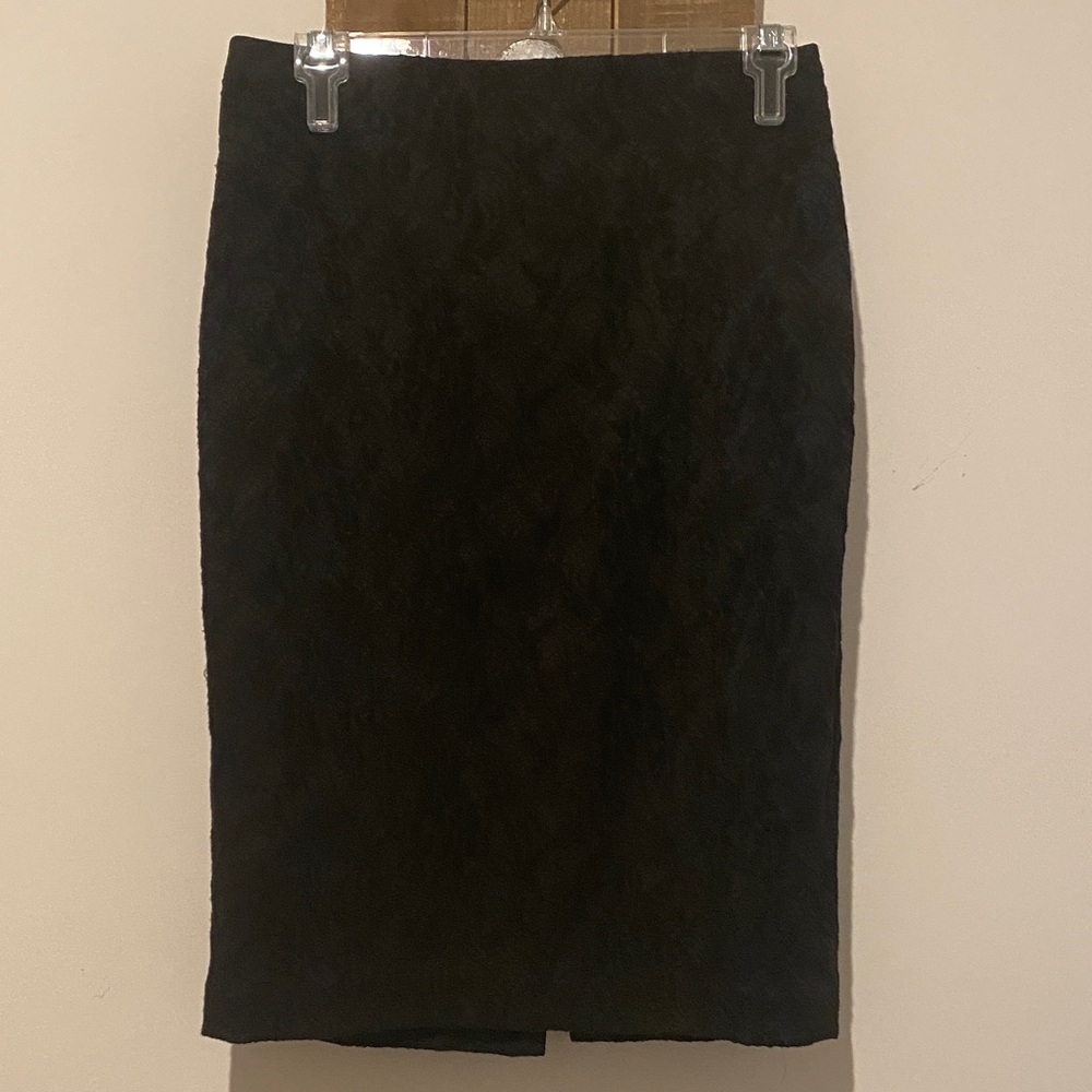 Ann Taylor Elegant Black Pencil Skirt